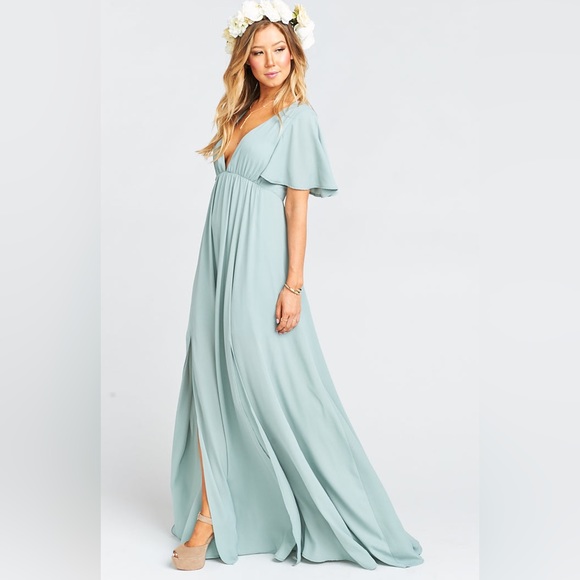 Show Me Your Mumu Faye Dress Green Bouquet NEW - Picture 2 of 7